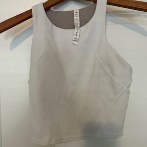 Lululemon Athletica White Crop Top